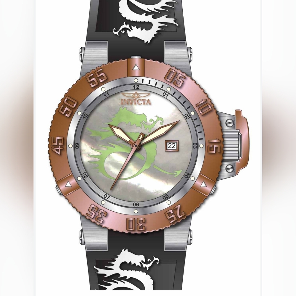 Invicta Men's 37037 Subaqua Black Stainless Steel Watch New In Box $1195